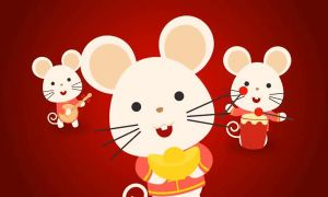 可爱中国风生肖鼠年春节开场动画AE源文件，含手机版