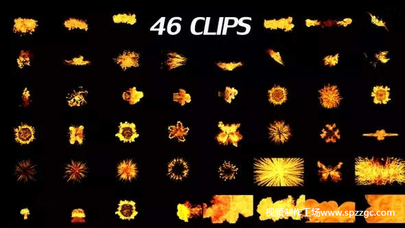 46个带Alpha通道的震撼火焰特效视频素材-1