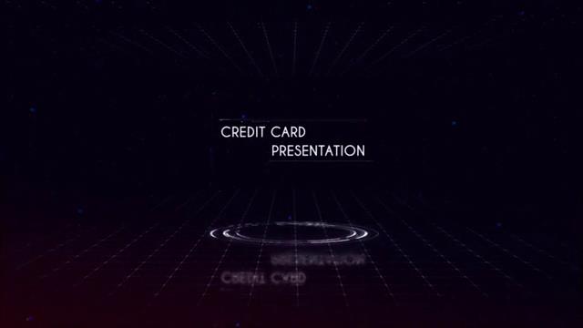未来科技感VISA信用卡的演绎动画片头-1