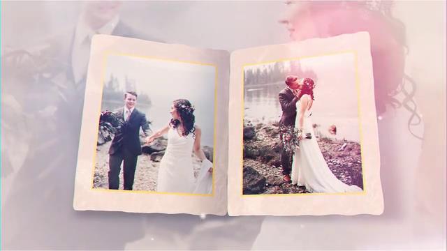 唯美折页样式的婚礼照片展示-3