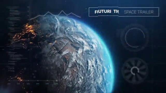 未来派太空星球特效标题预告片-3