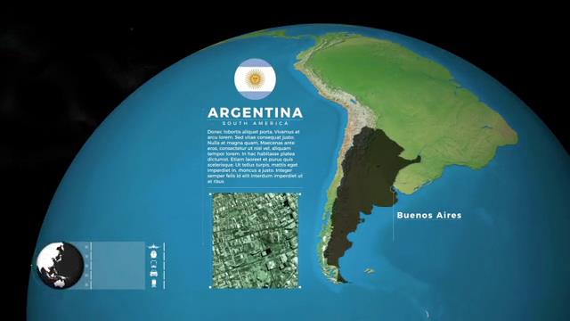 三维效果地球/全球世界地图创建器AE模板-3