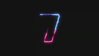 10秒能量激光电流数字倒计时视频素材动画 Neon Countdown-2