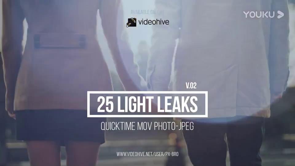 镜头漏光炫光光晕动画素材 25个 Light Leaks Pack v2-3