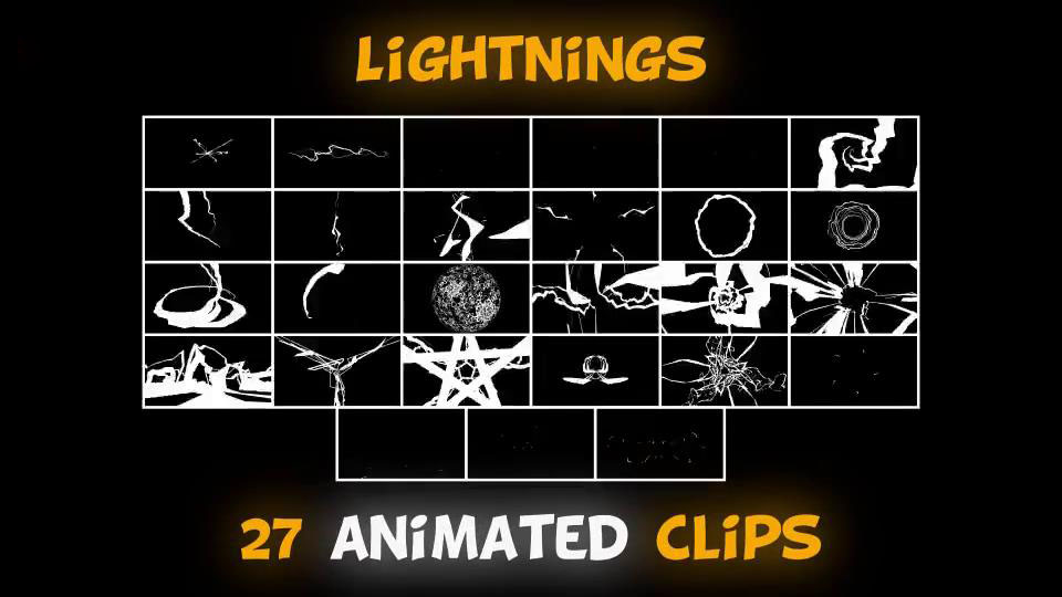 精彩炫酷的2D flash特效视频素材集，含能量、爆炸、闪电等...-1