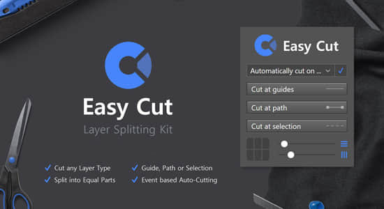 Ps插件：图层切片切割 Easy Cut – Layer Splitting Kit Win/Mac-1