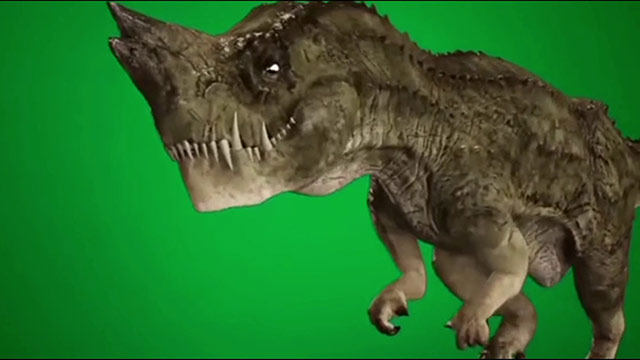 绿屏素材恐龙怪兽绿幕素材抠像素材-2