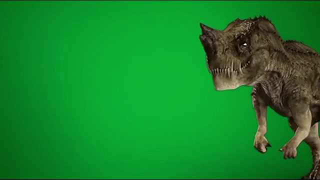 绿屏素材恐龙怪兽绿幕素材抠像素材-3